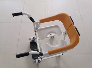 [Hot Item] Hot Sale Manual Patient Elderly Transport Lift Equipment Transfer Toilet Chair Commode Wheelchair for Car