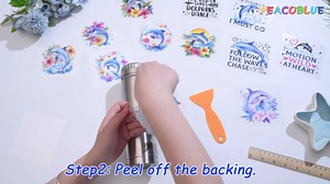 Peacoblue 18 Sheets Rub on Transfers for Crafts, Sheep 3.6"x3.9" UV DTF Cup Wraps Waterproof Rub on Cold Transfers Stickers for Wood Glass Metal Cup Tumblers Mirrors Mugs Home Decor