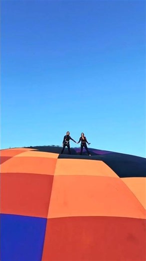 How Do They Get on Top of a Hot Air Balloon 😱