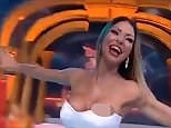 Embarrassing moment weather girl's nipple slips live on TV