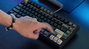 MK INKY75 Mechanical Keyboard with Full Aluminum Wireless Mechanical Gaming Keyboard, 75% Layout Mechanical Keyboard BT/2.4G/USB-C,Hot Swappable, Creamy Sounding, RGB/PP/4000mAh(Raven Black)