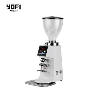 [Hot Item] Quiet Operation 450W 220V 74mm Commercial Household Espresso Automatic Touch Screen Electric Bean Coffee Grinder