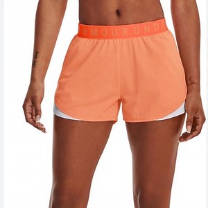 Under Armour Women's Athletic Shorts in Orange and White NWT