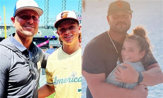 Picture: Jackson Holliday’s cheerleader sister Gracyn Ivy and friends enjoy weekend football