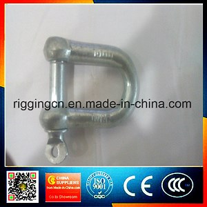 [Hot Item] Galvanized Large Dee Screw Pin Shackle Chain Shackle Straight Shackle