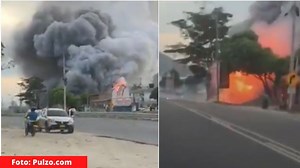 Vídeos muestran explosión en cohetería que dejó dos personas muertas en Colombia