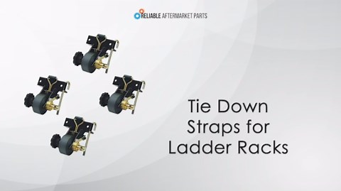RAParts Set of (4) Ladder Rack Tie Downs for Square Tubing Racks 1-1/2" Wide x 7' Long