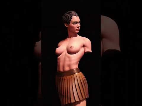 Wonder Woman… but Breaking Paint made her REAL Bust + 16/ scale #3dart