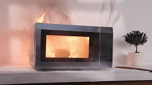 Burning Microwave Oven On Fire Sparkles Stock Footage Video (100% Royalty-free) 3546595799 | Shutterstock