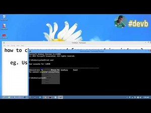 How to change password from command in windows if username contain space