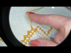 Punto festone Hardanger
