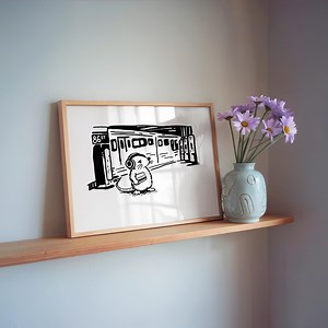 NYC Subway Rat Hand Drawn – Digital Download Printable Homedecor Apartment Quote Wall Art Above Bed Poster Office - Etsy