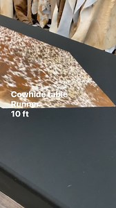 #cowhide#cowhiderunner#tablerunner#homedecor | Rodeo cowhide rug