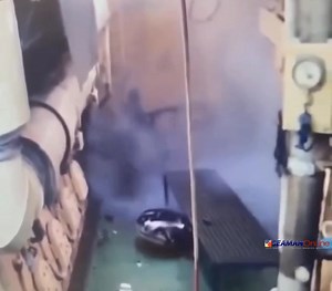Crankcase explosion 💥 Hope everyone is safe #makinista #ship #engineroom #lifeonboard #SEAMAN | Seaman OnLine