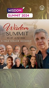 🌟 Erlebe die Wisdom Summit 2024! 🌟 ✨ Beginn: 23. Juni 🌍 Verpasse nicht die einmalige Chance, von über 40 Weisheitsträgern weltweit zu lernen. Tauche ein in 27 Stunden inspirierende Inhalte, die dein spirituelles Wachstum fördern. Melde dich jetzt kostenlos an! 🌈 Sei Teil einer globalen Bewegung und entdecke eine Zukunft voller Einheit, Heilung und Harmonie. 💌 Was dich erwartet: - 🗣 Tägliche Inspirationen von Alberto Villoldo & Marcela Lobos - 🌿 Einführung in schamanische Traditionen durch