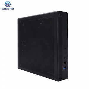 [Hot Item] Customized Fanless Industrial PC Intel Mini Computer with 16GB Memory DDR4 DDR5 256GB SSD, All in One Computer Support Intel N100 H610 Motherboard Mini PC