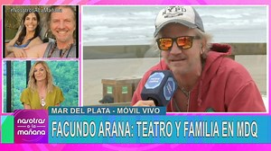 Facundo Arana, teatro y familia en Mar del Plata. El actor y músico habló sobre la temporada su gusto por el surf y mucho más. #lovieneltrece | eltrece