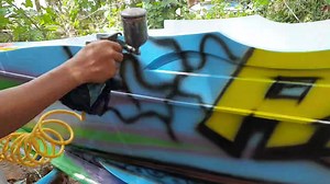 My boat repaint #3jsart | Tubong Mandaragat