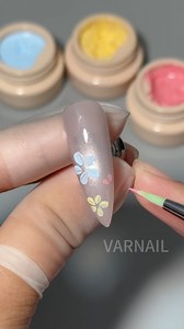 Part 2 3D Spring Flower Glassy Nail Design Tutorial #nailbeauty #nailtrends #nailmagazine #fashion #nailsalon #cateyegel #nails | VARNAIL | Facebook