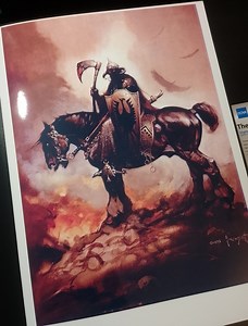 Impression Frank Frazetta Death Dealer 17 x 22 cm - Etsy France