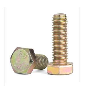 [Hot Item] Carbon Steel Galvanized Color Zinc Hex Bolt