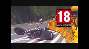 【衝撃映像】死亡寸前&危機一髪バイク事故映像集2018.mp4