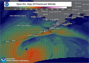 Beginning on Friday, a deep North Pacific low is forecast to track along the Aleutian Islands and Alaska Peninsula. Expect rainfall and gale force winds to accompany this system as it tracks towards the Gulf of Alaska into the weekend. #akwx | US National Weather Service Anchorage Alaska