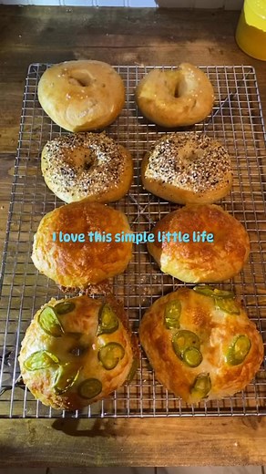 Homemade bagels, home-canned green beans, and fresh eggs from my girls… Simple isn’t boring, it’s freedom. 🧺💚 #simpleliving #homesteadkitchen #feedingmyfamily | Undeniably mama