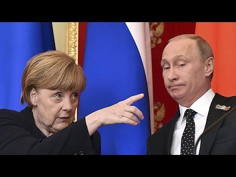 Angela Merkel rencontre Vladimir Poutine à Moscou