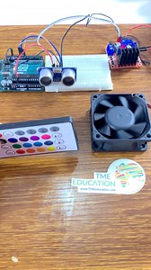 Speed control with Arduino Using Ultrasonic Sensor #electronics #engineering #sensor #arduino #dcmotordriver | Upload Ideas with Itamar