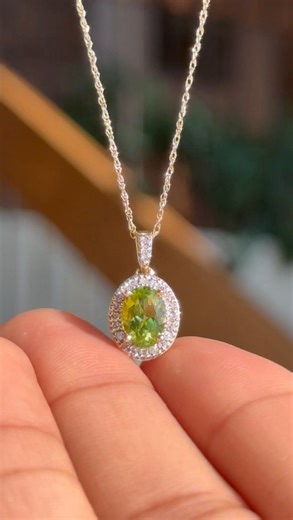 When your jewelry does the talking  This peridot & diamond pendant in 10K gold is pure understated luxury — timeless, vibrant, and effortlessly chic. #rogersandhollands #ashcroftandoak #fornowandforever #labgrowndiamonds #peridotjewelry #giftsforher | Rogers & Hollands Jewelers | Facebook