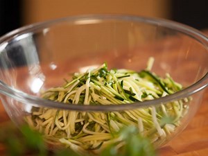 Raw Zucchini Salad