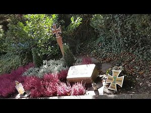 Rare! Grave of Erwin Rommel, the "desert fox" in 2017 in Blaustein (Herrlingen) Germany. RIP