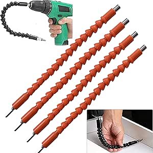 Superbit Drill Bit From Any Angle,Flexible Bit Extension Super Bit,Superbit Screwdriver Flexible Tool, Bendable Drill Screwdriver Extension (4 orange)