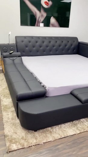 The Transformer bed is back! Enjoy high quality comfort and every amenity with the ultimate smart bed. #furnituremecca #smartbed #smarthouse #transformers #bed #philly #bedroom | Furniture Mecca