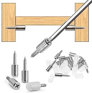 Self-Tapping Screws Cabinet Laminate Support, Shelf Pegs for Shelves with Non-Slip Sleeve, Shelf Support Peg Non-Punching Clapboard Holder for Cabinet Furniture, Bookshelf and Storage Cabinet (50PCS)