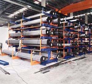 [Hot Item] Electrically Operated Telescopic Cantilever Rack for Metal Tubing Storage