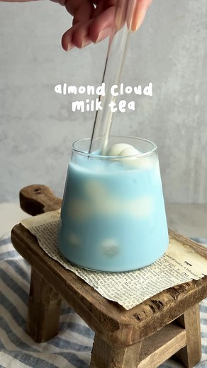 make an almond milk tea with me 🫶🧋 #boba #milktea | Between Spoonfuls