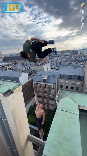 Fearless Flips: The High-Stakes Art of Rooftop Parkour | Workout Monster