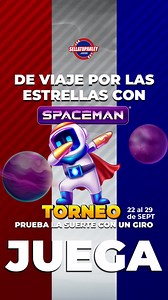 👽¡Ve de viaje por las estrellas y gana el torneo con Spaceman!🚀 👨🏻🚀Guía al astronauta a través del espacio tomando decisiones a tiempo real, con una dinámica de juego inmersiva y divertida🌙 Participa del 22 al 29 de septiembre👨🏻🚀 Con resultados rápidos, un ambiente muy social y un historial de jugadas detallado, Spaceman llegará valientemente donde ningún slot ha llegado antes🤯 ¡Juega YA! #STP #Slots #PragmaticPlay #Spaceman #YourFavouriteEveryTime | Sellatuparley