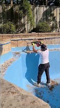 Tile removal on inground pool
