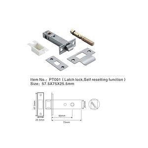 [Hot Item] 50mm 60mm Stainless Steel Deadbolt Lock Spring Latch Bolt Slide Bolt Latch Lock