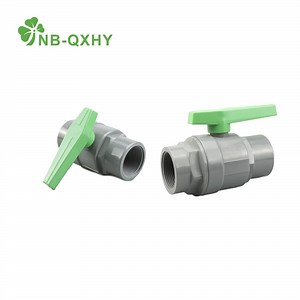 [Hot Item] Threaded PVC/CPVC/UPVC Two Pieces Ball Valve with ABS Electroplating