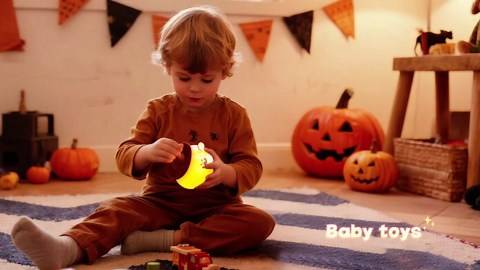 Cute Pumpkin Night Light - Timed and Dimmable LED Night Light - Rechargeable Touch-Activated Silicone Lamp - Children's Sleep Pumpkin Lamp, Perfect for Bedroom Desk Decor & Thanksgiving Gifts - Smile