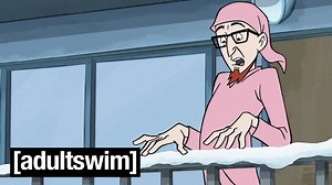 Could it be true, is Dr. Thaddeus "Rusty" Venture be turning a new leaf and sharing a bit of festive cheer? Nah, unlikely. | Adult Swim UK & Europe