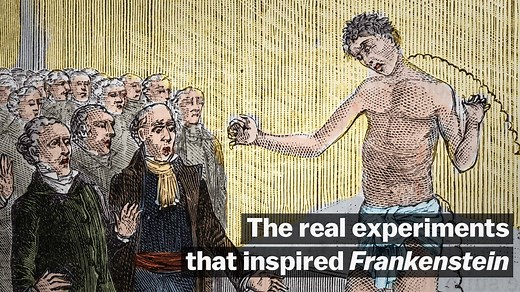 A jolt of lightning bringing Frankenstein's monster to life wasn't purely Shelley's invention. It was inspired by an 18th century scientific movement known as "galvanism." | Vox