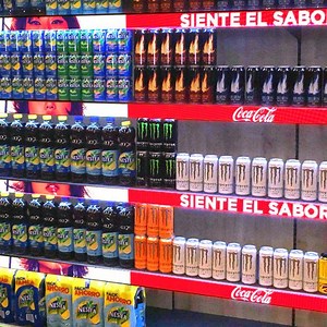 [Hot Item] 1500mmx56.25mm P1.25 COB LED Display Sign Indoor Shelf LED Screen