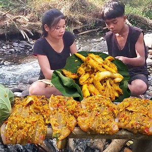 17K views · 421 reactions | Hello and Welcome to Rina Adventure Anywhere. Today we have new video " Survival skills: Catch and cook eel for food, Eel hot spicy chili grilled for food in jungle " We mostly sharing about Adventure, Camping, Cooking vidoes and others unique cooking skills in the forest. We hopefully you enjoy and support us. Thank you SO MUCH #yummyfood #cooking #eat #recipes #foodie #deliciousfood #eel | Rina Adventure Anywhere | Facebook