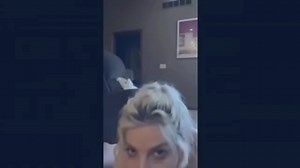 Kinzy Jo hot wife sucking neighbor's cock startled when husband comes home