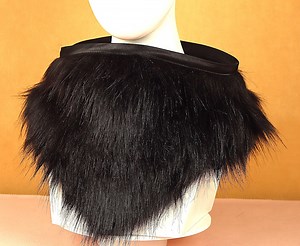 Kigurumi Fursuit Scarf No Zipper Black Furry Neck for Fursuit White Fluffy Scarf for Neck Halloween Costume Fursuit Decor Fursuit Gift - Etsy